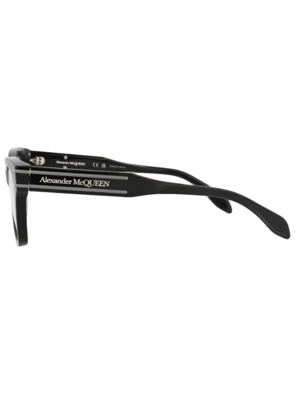 New Alexander McQueen Womens Cat Eye Black Black Transparent Fashion Designer Ey